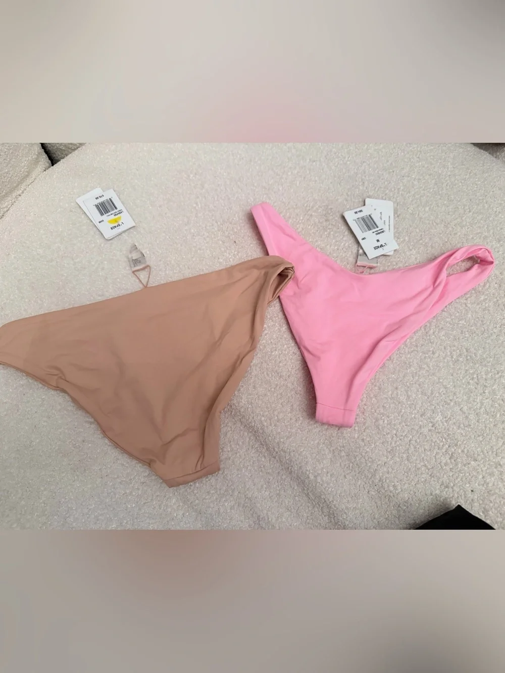 l*space Pink Daisy Triangle Bikini Set